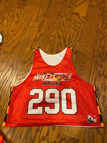 Red And White Team 91 Maryland Practice Pinnie (#290)