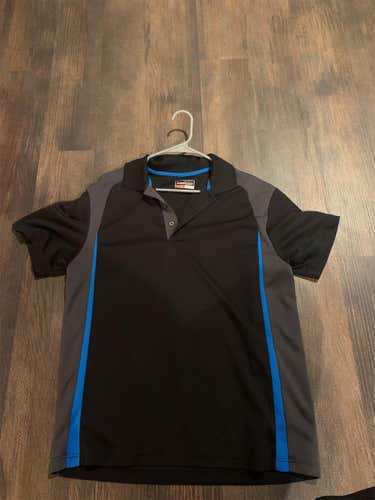 Black/Grey/Blue Polo (Large)