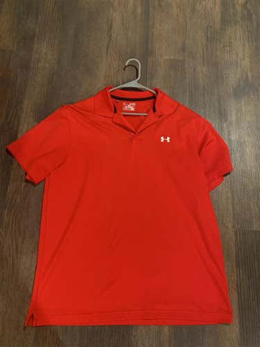 Red XL Under Armour Polo