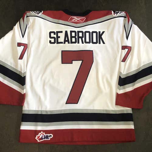 RBK Lethbridge Hurricanes SEABROOK Jersey MEDIUM CHL WHL Blackhawks