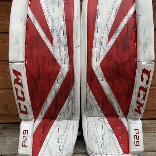 Red Intermediate 29+1 CCM Premier P2.9 Goalie Leg Pads