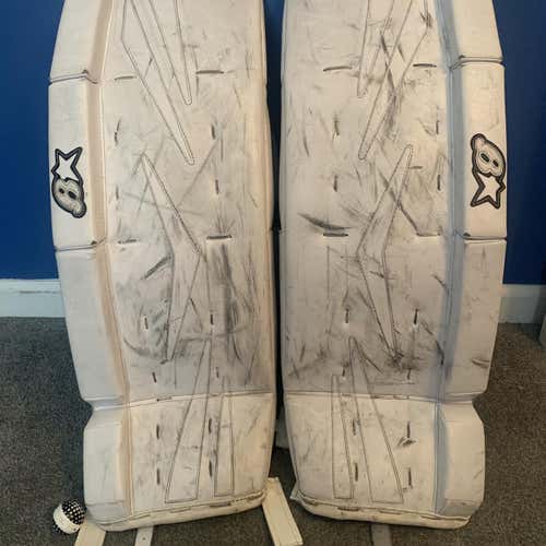 White Intermediate 29" Brian's NetZero Goalie Leg Pads