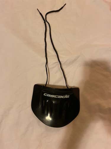 Used Black Cascade Goalie Throat Protector