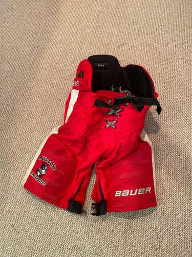 Red Junior Medium Bauer Nexus Custom Pro Pro Stock Hockey Pants
