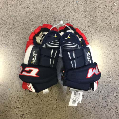 Blue Junior CCM Tacks 7092 12"  Gloves