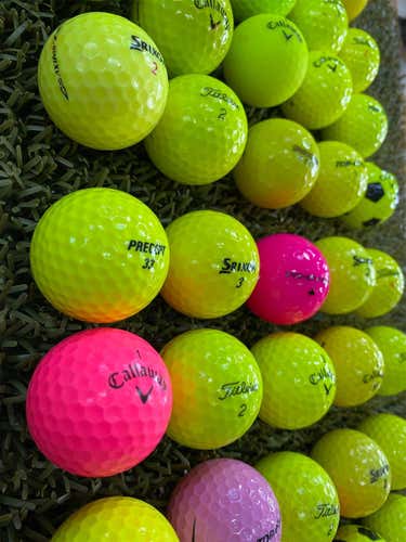 50 Assorted Colorful Golf Balls