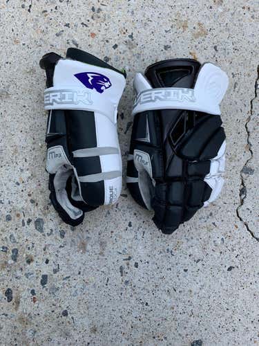 HPU Black Used Goalie Maverik Max Goalie Lacrosse Gloves 13"