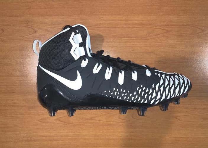 Nike Force Savage Pro Men's Football Cleats (Size 15) New Black/White