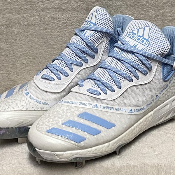 Adidas Icon 5 Boost ASG "Iced Out" Men's Size 12 Cloud White/Glow Blue Cleats EF1243