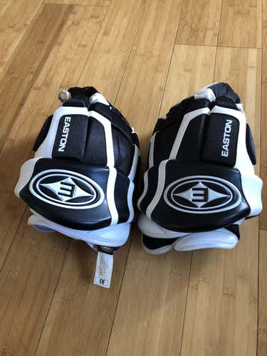 Black and White New Senior Easton Stealth S7 Gloves 14"