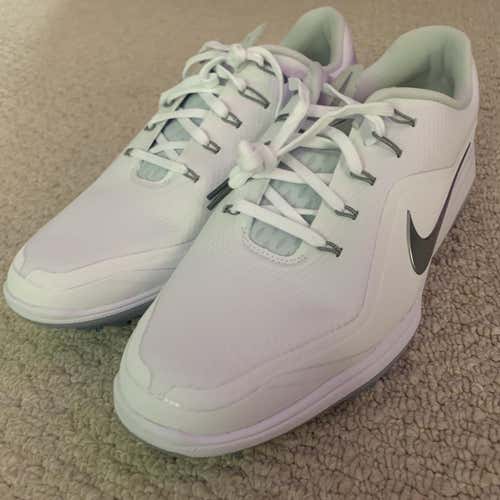 White Men's Size 11 (Women's 12) Nike Golf Shoes