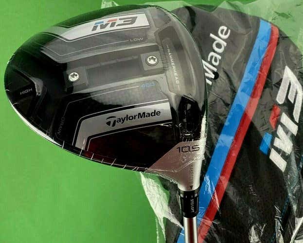 TaylorMade M3 Driver 10.5* Stiff S-Flex Tensei CK 50 Red + Cover & Tool #74834