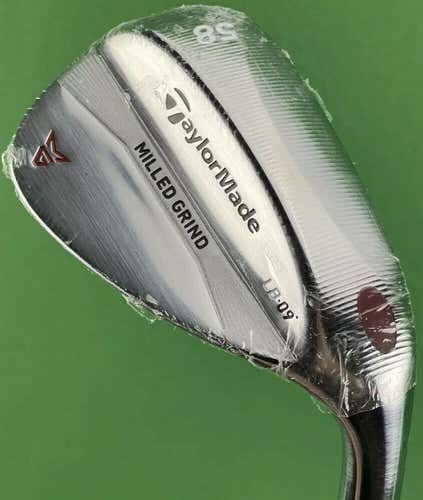 TaylorMade Milled Grind MG Chrome Lob LW Wedge 58-09* LB Low Bounce NEW #66595