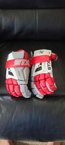 Ohio State STX Cell IV Lacrosse Gloves