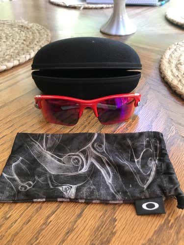 Red Unisex One Size Fits All Oakley Sunglasses