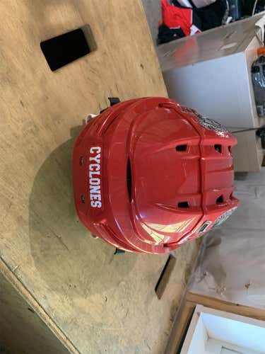 Red New Large CCM React 100 Pro Stock Helmet