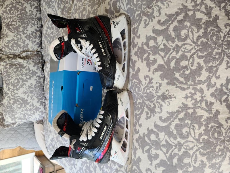 Used Senior Bauer Vapor 2X Hockey Skates Extra Wide Width Size 8