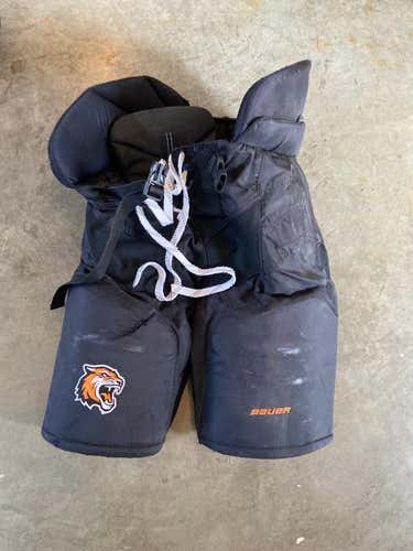 RIT Tigers Black Used Senior Medium Bauer Nexus Custom Pro Hockey Pants Pro Stock