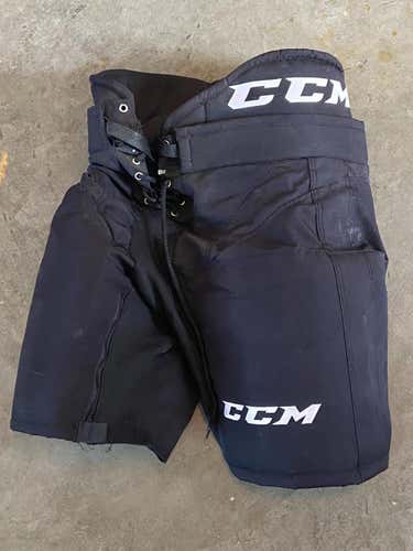 Cincinnati Cyclones Black Used Senior Small CCM HP32 Hockey Pants Pro Stock