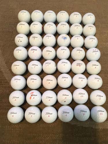 White Used Titleist Pro V1x 48 Pack (4 Dozen) Balls