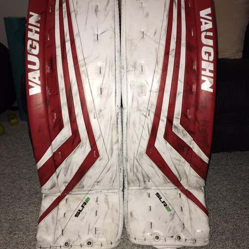 Red Senior 33" Vaughn slr2 Goalie Leg Pads