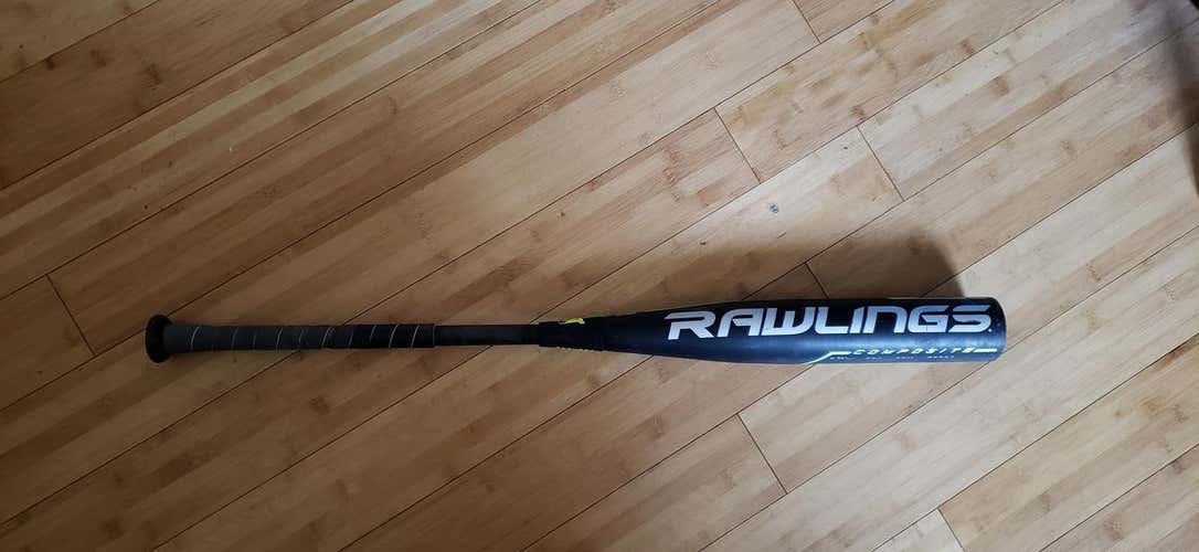 2019 Rawlings Quatro Pro composite Bat (-3) 30 oz 33" Used High School/College BBCOR Certified