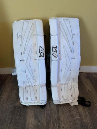 White Intermediate 25" Brian's NetZero Goalie Leg Pads