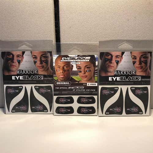 New MLL Boston Cannons Lacrosse Eye Black | 6 Pairs
