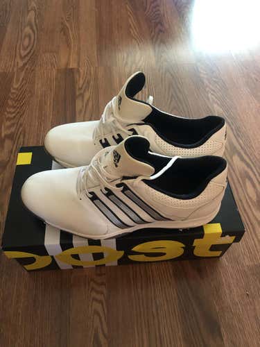 White Used Men's Size 11 (Women's 12) Adidas Golf Shoes