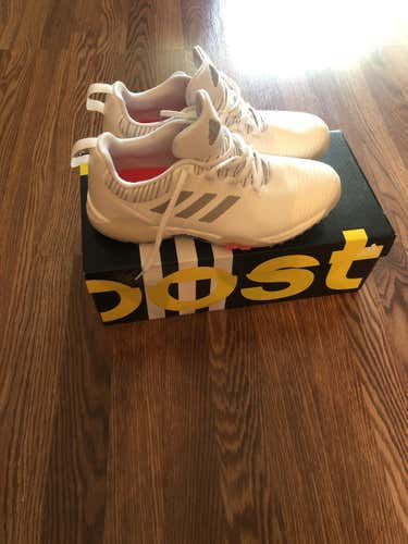 White New Men's Size 9.5 (Women's 10.5) Adidas Golf Shoes