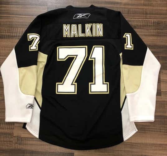 Reebok Premier Pittsburgh Penguins Evgeni Malkin NHL Hockey Jersey Black Home
