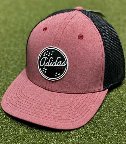 Adidas Golf Patch Trucker Snapback Adjustable Hat Cap FL9857 Burgundy NEW #83766