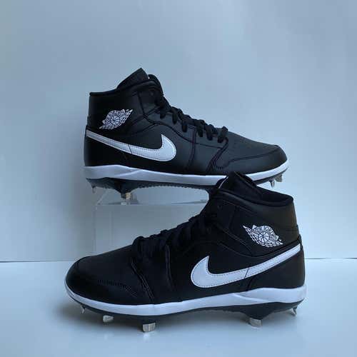 NEW men’s Nike air Jordan 1 retro metal baseball cleats black Size Men’s 7.5/ Women’s 9