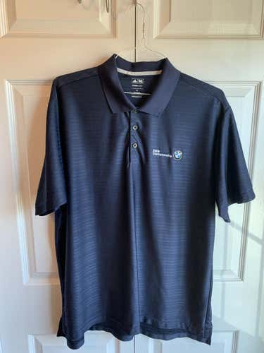 Adidas ClimaCool Men's Golf Polo Shirt Size XL BMW Championship Navy Blue