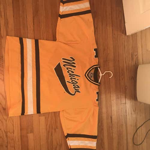 Gold Men's University of Michigan XL Jersey