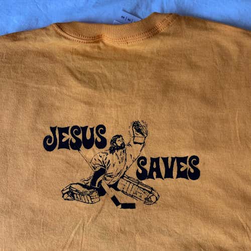 FCA HOCKEY T-SHIRT- "Jesus Saves" (XL)