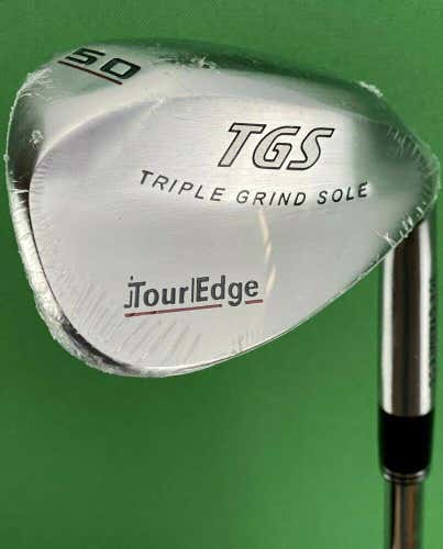 Tour Edge TGS Triple Grind Sole Gap GW Wedge 50* Steel Wedge Flex NEW #49556