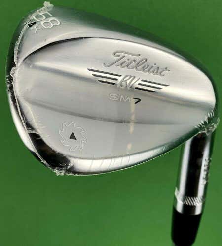 Titleist Vokey SM7 Tour Chrome Lob LW Wedge 58-14* K Grind Steel NEW #75384