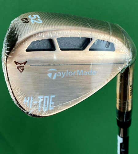 TaylorMade Hi-Toe Copper Gap GW Wedge 52-09* Steel KBS Hi-Rev 2.0 NEW #80188
