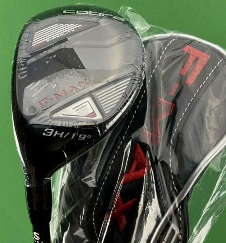 Cobra F-Max SuperLite Rescue 3-Hybrid LEFT Hand 19* 3H Stiff S-Flex NEW #78071