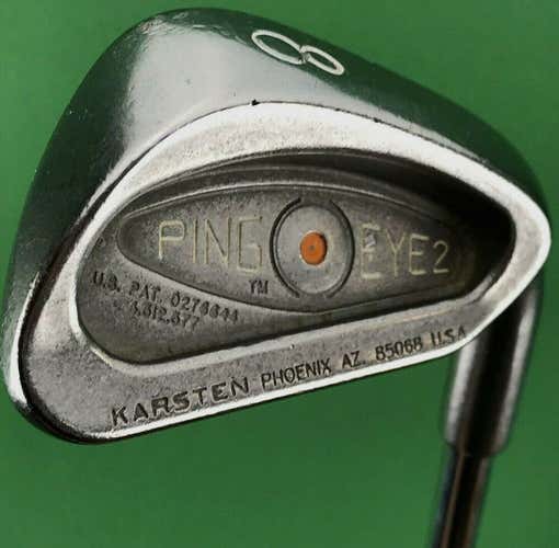 PING Eye 2 Individual Single 8 Iron Steel ZZ Lite Orange Dot 2* Flat #2256