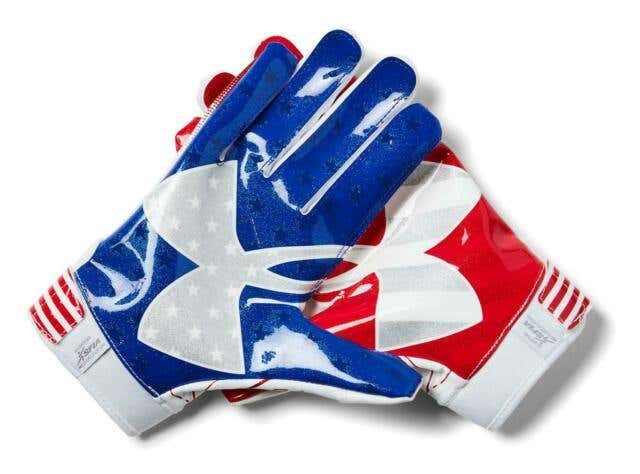 UA UNDER ARMOUR F6 RECEIVER FOOTBALL GLOVES, youth M/medium limited edition