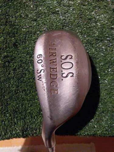S.O.S. 60* Air Wedge Sand Wedge SW Graphite Shaft Left Handed