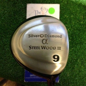 Silver Diamond Steelwood-III Fairway 9 Wood With Ladies Graphite Shaft