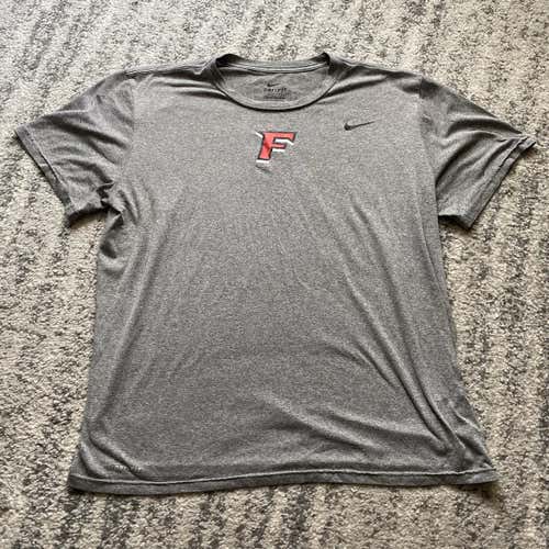 Fairfield University Team Issued #33 Gray Men's XL Nike Shirt