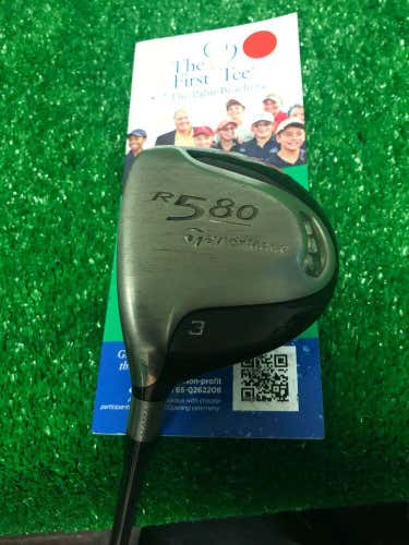 TaylorMade R580 3 Wood Stiff Graphite Shaft Left Handed