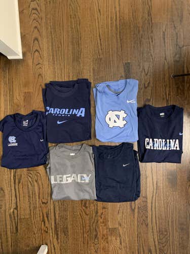 6 Carolina Lacrosse Official Nike Dryfit Tshirts