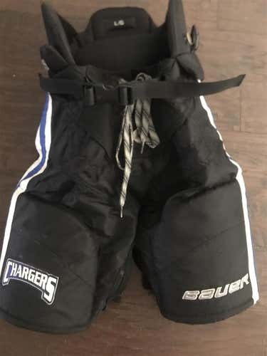 Youth Used Large Bauer Nexus 1N Huntsville Chargers Hockey Pants