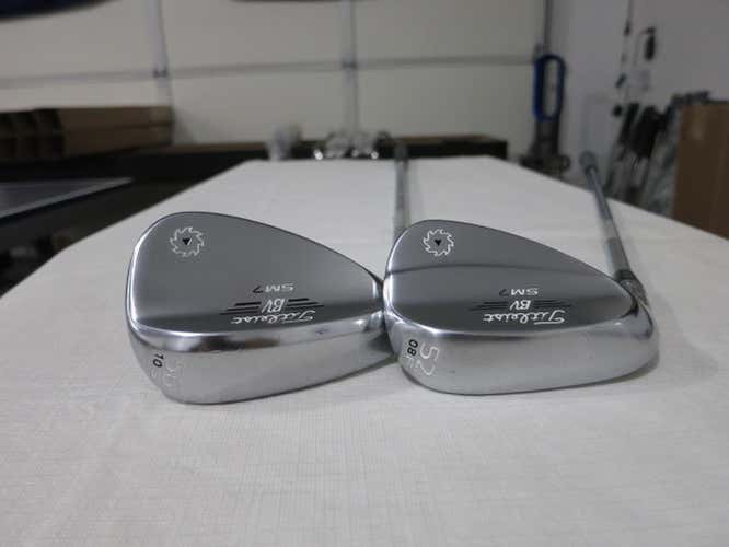 Titleist Vokey SM7 Tour Chrome Wedge Set - 52* - 56* - Dynamic Gold Steel - LH