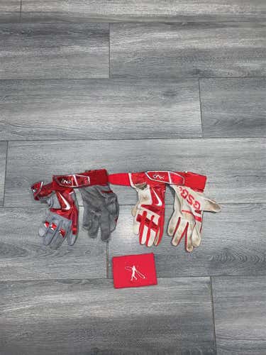 Used Two In One Including Wristband ! Red & Gray, Red & White Large Nike MVP’s, Red Nike Swingman